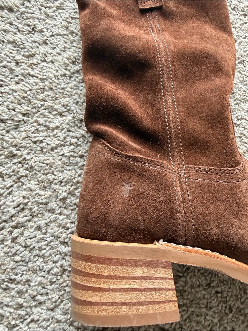 NWOT FRYE Campus 12R Suede Mid-Calf Boots 🔥 rare size 🔥 - Picture 9 of 12